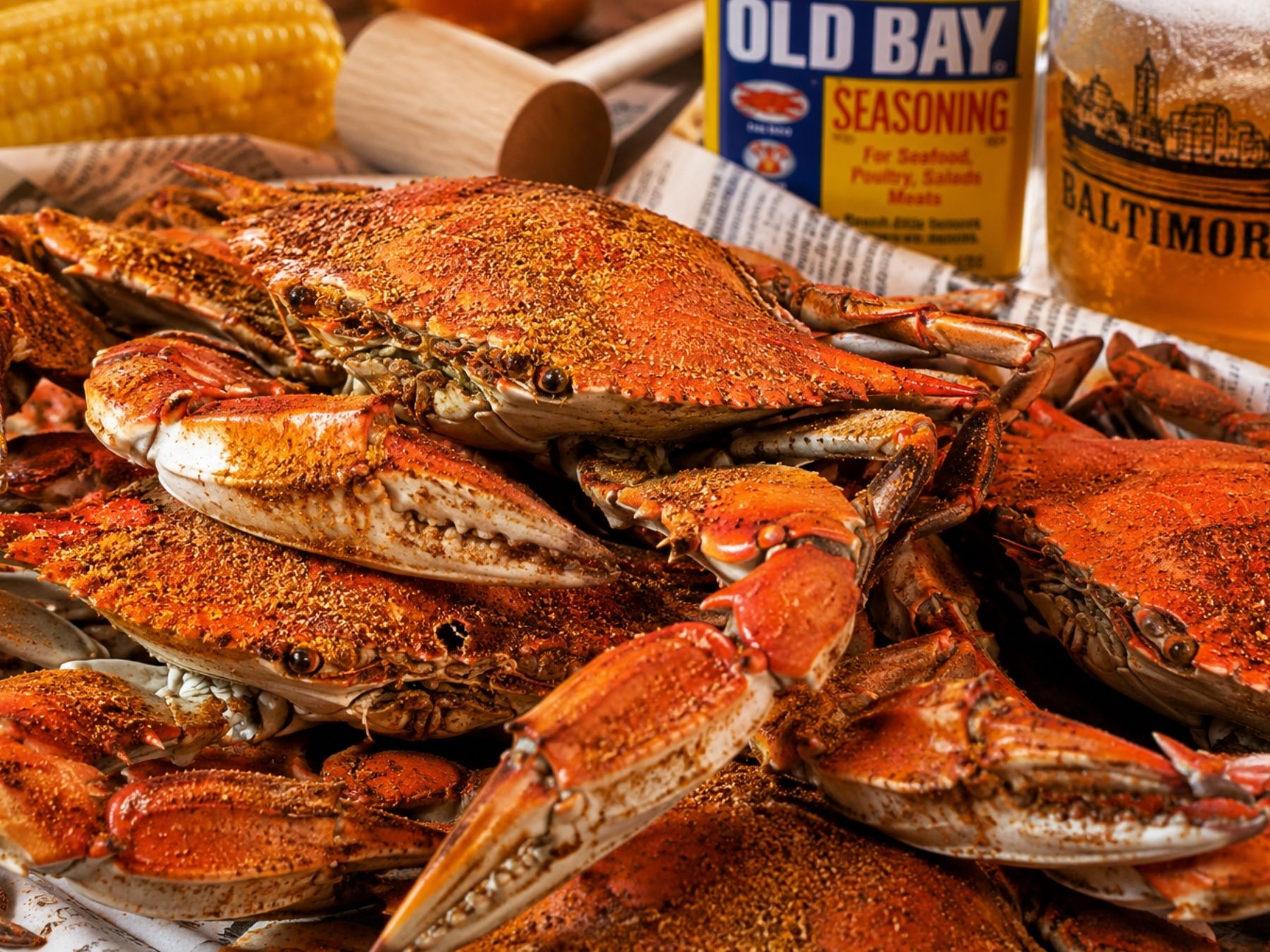 Baltimore, MD crabs with old bay