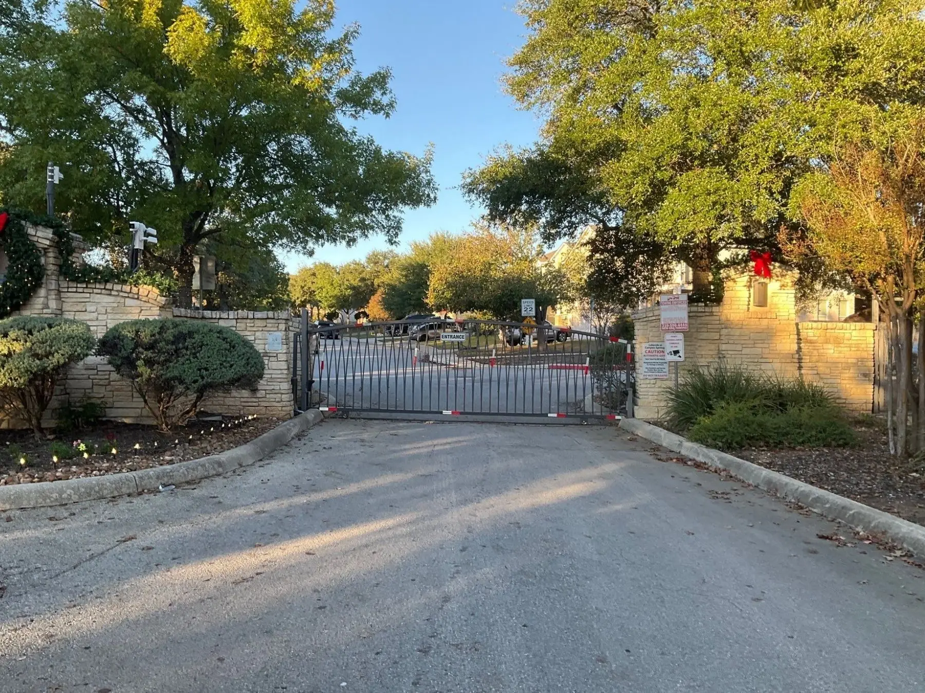 Community, San Antonio, TX, with a large gate entrance
