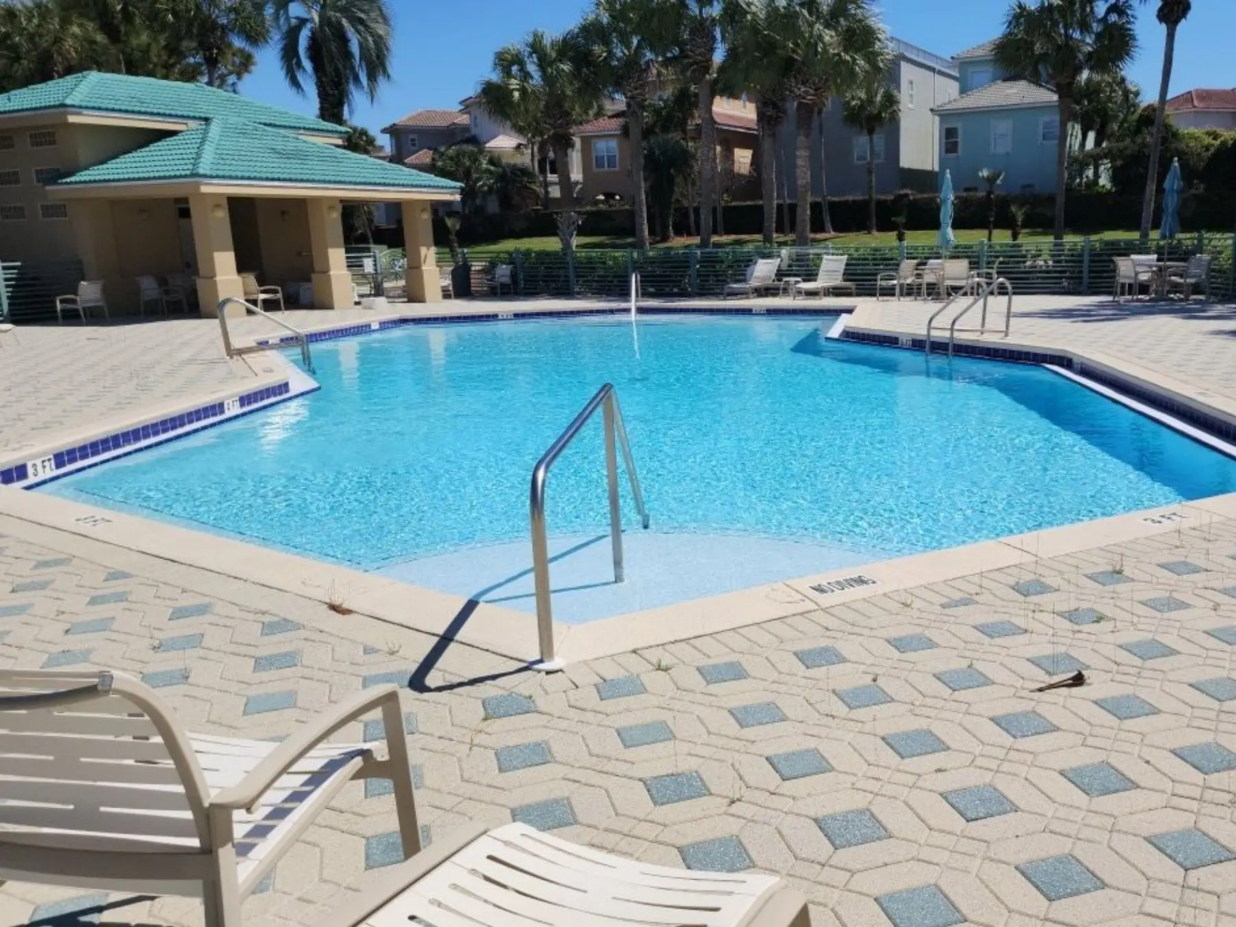 Pool area for condo community in Destin, FL