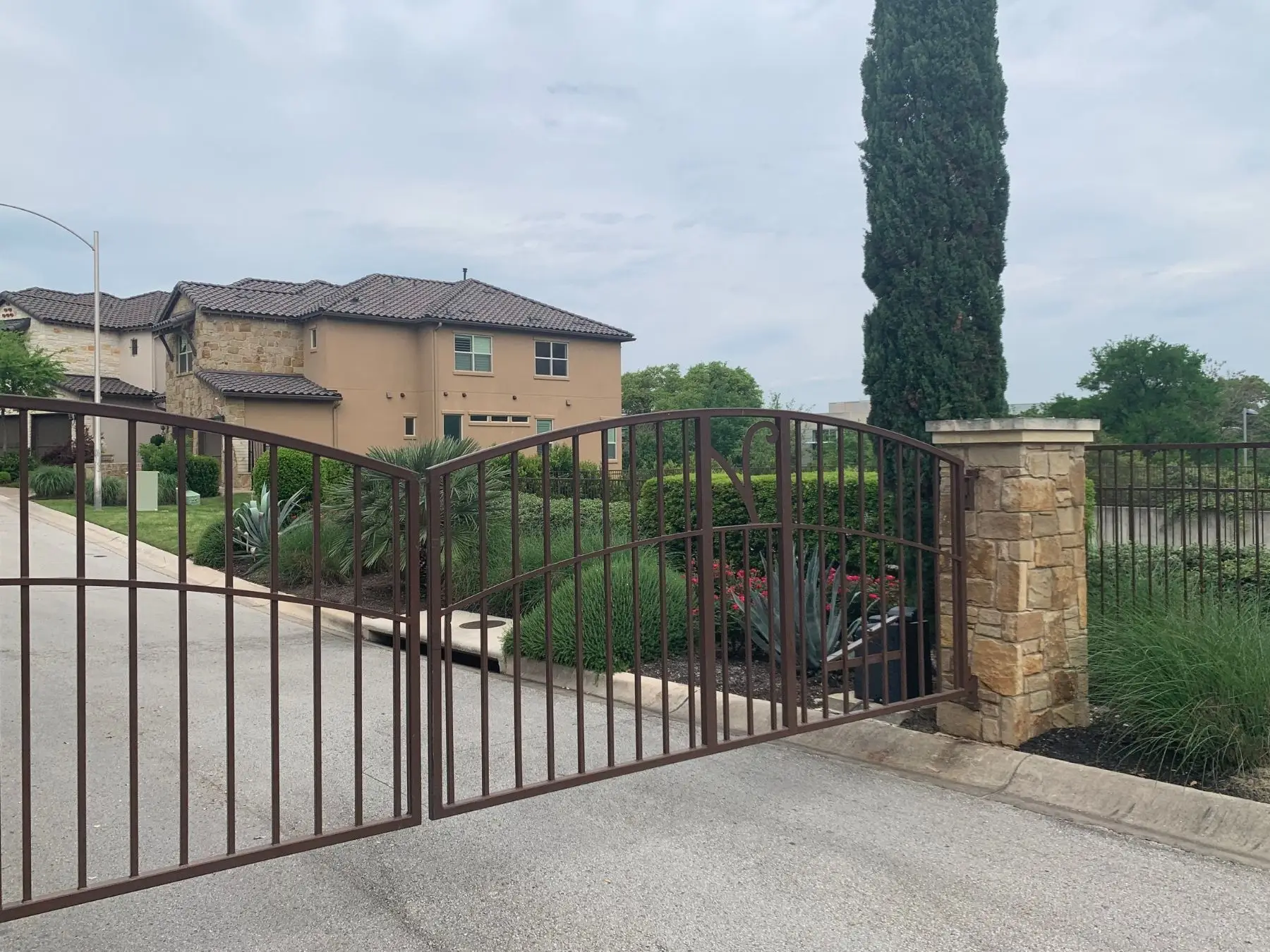 HOA, Austin, TX with a beautiful gate